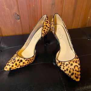 Leopard print Jessica Simpson 4 in heels